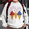 Memorial Day 4Th Of July Holiday Patriotic Ice Cream Sweatshirt Gifts for Old Men