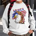 Merica Eagle American Flag Mullet Hair Redneck Hillbilly Sweatshirt Gifts for Old Men