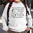 Mind Your Own Fucking Business Funny Sarcastic Adult Humor Sweatshirt Gifts for Old Men