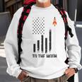 Official To The Moon Distressed Us Flag Stock Market Amc Gme Investor Cryptocurrency Investor Funny Sweatshirt Gifts for Old Men