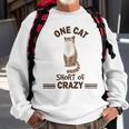 One Cat Short Of Crazy Sweatshirt Gifts for Old Men