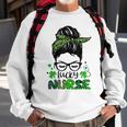 One Lucky Nurse St Patricks Day For Women Funny Nurse Sweatshirt Gifts for Old Men