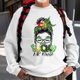 One Lucky Or Nurse Messy Bun Shamrock St Patricks Day Irish Sweatshirt Gifts for Old Men