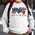 Peace Love Freedom 4Th Of July Independence Day Sweatshirt Gifts for Old Men