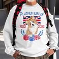 Queens Platinum Jubilee 2022 British Monarch Queen Corgi Sweatshirt Gifts for Old Men