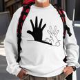 Rabbit Hand Shadow Sweatshirt Gifts for Old Men