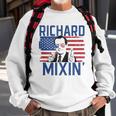 Richard Mixin 4Th Of July Funny Drinking President Nixon Sweatshirt Gifts for Old Men