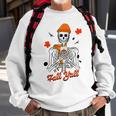 Skeleton It’S Fall Y’All Thanksgiving Funny Autumn Halloween Sweatshirt Gifts for Old Men