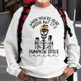 Skeleton When You’Re Dead Inside But It’S Pumpkin Spice Season Skeleton Fall Pumpkin Spice SeasonSweatshirt Gifts for Old Men