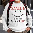 Smile Is The Best Makeup Sweatshirt Gifts for Old Men