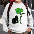 St Patricks Day Black Cat My Lucky Charm Sweatshirt Gifts for Old Men