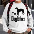 The Dogfather - Funny Dog Gift Funny Borzoi Sweatshirt Gifts for Old Men