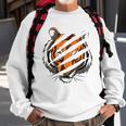 Tiger Stripes Zoo Animal Tiger Sweatshirt Gifts for Old Men