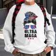 Ultra Mega Messy Bun 2022 Proud Ultra-Maga We The People Sweatshirt Gifts for Old Men
