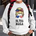 Ultra Mega Messy Bun 2022 Trump Republicans Conservatives Sweatshirt Gifts for Old Men