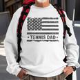 Vintage Tennis Dad America Us Flag Patriot Funny Gift Sweatshirt Gifts for Old Men