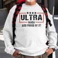 Vintage Ultra Maga And Proud Of It Sweatshirt Gifts for Old Men