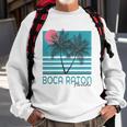 Womens Boca Raton Florida Souvenirs Fl Palm Tree Vintage Sweatshirt Gifts for Old Men