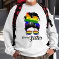 Womens Proud Sister -Day Gay Pride Lgbt-Q Sister Sweatshirt Gifts for Old Men