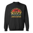16 Years Old Vintage June 2006 Limited Edition 16Th Bday Sweatshirt