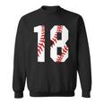 18 Baseball Mom Baseball Player Number 18 Sport Lover Sweatshirt