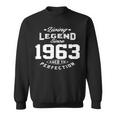 1963 Birthday Gift Living Legend Since 1963 Aged To Perfection Sweatshirt