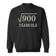 30 Years Old 30Th Birthday Give Idea Square Root Of 900 Vintage Birthday Sweatshirt