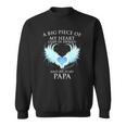 A Big Piece Of My Heart Lives In Heaven And He Is My Papa Te Sweatshirt