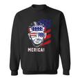 Abraham Lincoln 4Th Of July Merica Men Women American Flag Sweatshirt