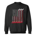 American Flag Vintage Retro Ice Hockey Gift Sports Patriot Sweatshirt