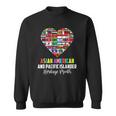Asian American And Pacific Islander Heritage Month Heart Sweatshirt