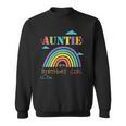 Auntie Of The Birthday Girl Rainbow Theme Matching Family Sweatshirt