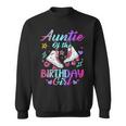Auntie Of The Birthday Girl Rolling Birthday Roller Skates Sweatshirt