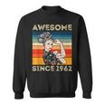 Awesome Since 1962 60Th Birthday Gifts 60 Years Old Vintage Sweatshirt