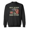 Best Boxer Dad Everdog Lover American Flag Gift Sweatshirt