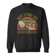 Best Corgi Dad Ever Retro Vintage Sunset Sweatshirt