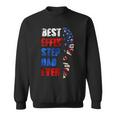 Best Effin’ Step Dad 4Th Of July Ever Shoes Trace Flag Sweatshirt