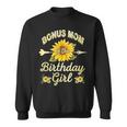 Bonus Mom Of The Birthday Girl Sunflower Family Matching Sweatshirt