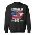 Dog Owner Us Flag 4Th Of July Fathers Day Rottweiler Dad Sweatshirt