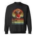 Dog Vintage Best Poodle Dad Ever Father Day Puppy Dog Dad Sweatshirt