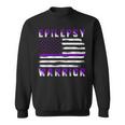 Epilepsy Warrior Usa Flag United States Flag Epilepsy Epilepsy Awareness Sweatshirt