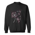 Faith Hope Love Breast Cancer Dandelion Flower Breast Cancer Sweatshirt