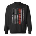 Fathers Day Best Dad Ever With Us American Flag V2 Sweatshirt