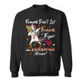 Friends Dont Let Friends Fight Leukemia Alone Unicorn Orange Ribbon Leukemia Leukemia Awareness Sweatshirt