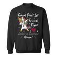 Friends Dont Let Friends Fight Lockedin Syndrome Alone Unicorn Silver Ribbon Lockedin Syndrome Lockedin Syndrome Awareness Sweatshirt