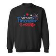 Funny 4Th Of July She Is My Firework Patriotic Us Couples Sweatshirt