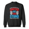 Funny Alcohol United We Keg Stand Patriotic 4Th Of July Sweatshirt