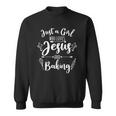Funny Baking Baker Gift For Women Cool Jesus Christian Bake Sweatshirt