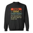 Funny Papa Knows Everything If He Doesnt Know Fathers Day Sweatshirt