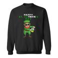 Happy Trick Green Beer Love Irish St Patricks Day Leprechaun Sweatshirt